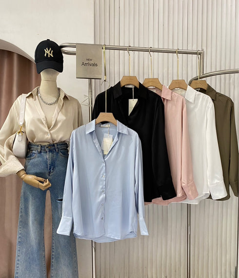 Casual Collar Down Formal Shirts